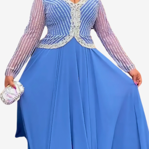 Robe Africaine Femme Haut Pailleté