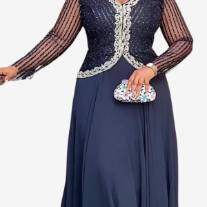 Robe élégante aux reflets scintillants
