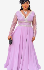 Robe femme avec un haut pailleté distinctif