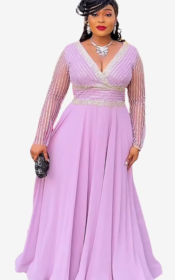 Robe femme avec un haut pailleté distinctif