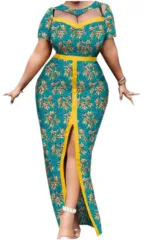 Robe Africaine à Manches Longues