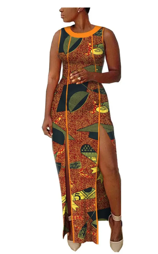 robe-femme-africaine-tribale-1 Robe Africaine Tribale Femme, design unique et coloré