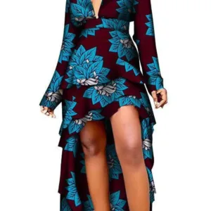 Robe Africaine colorée au design unique
