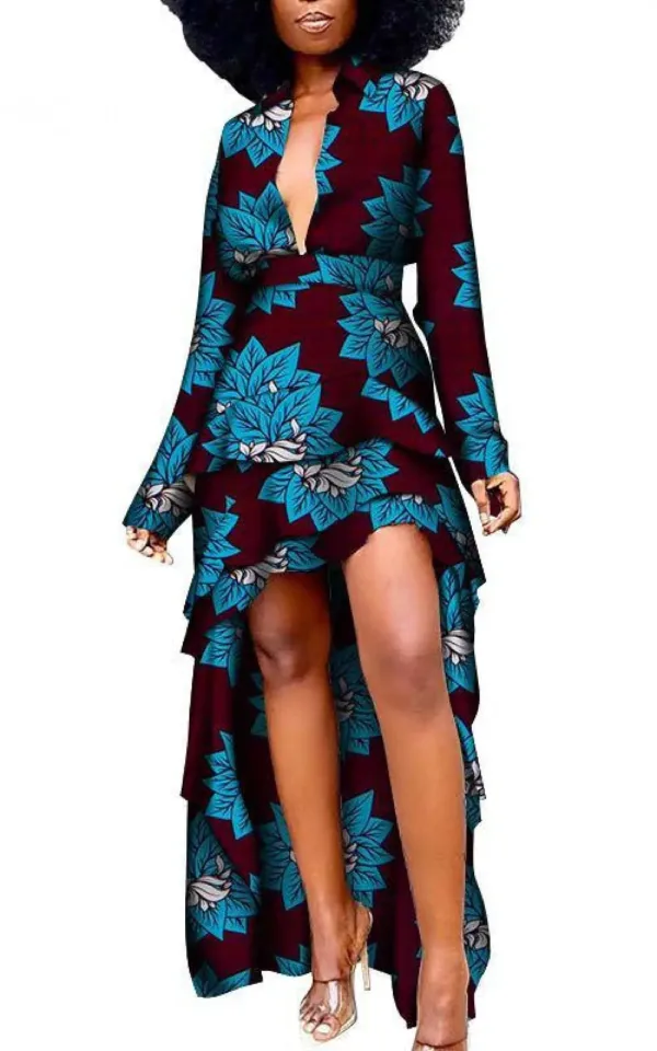 Robe Africaine colorée au design unique