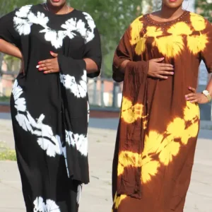 Robe africaine en coton oversize
