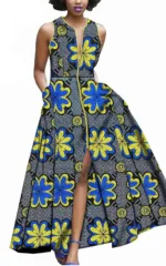 Robe aux couleurs vives inspirée de l'Afrique