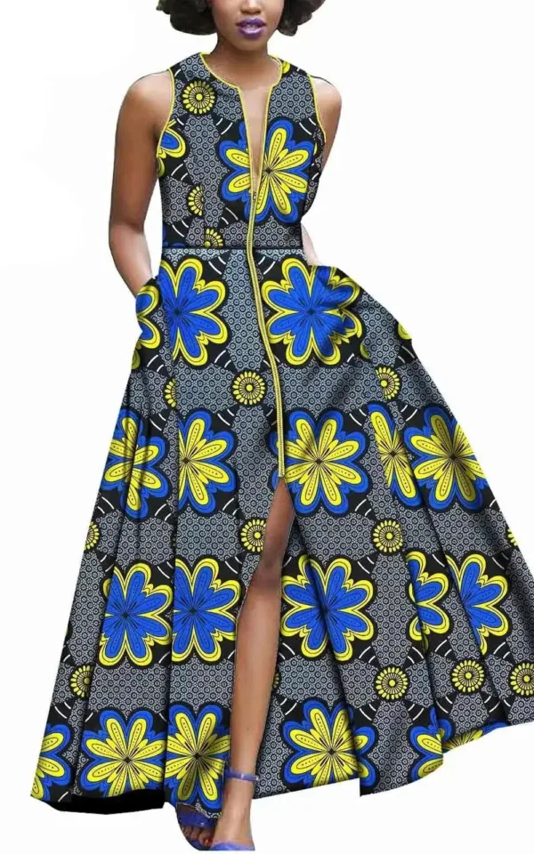 Robe aux couleurs vives inspirée de l'Afrique