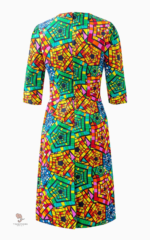 Modèle coloré de robe longue africaine