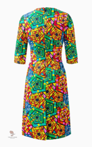 Modèle coloré de robe longue africaine