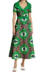 Robe en wax colorée pour femme