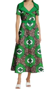 Robe en wax colorée pour femme