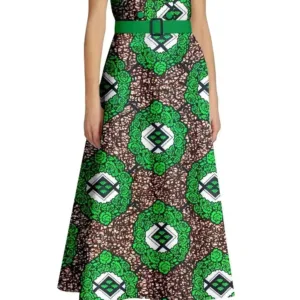 Robe en wax colorée pour femme