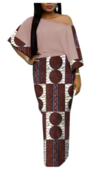 Robe Longue Imprimé Africain Femme