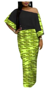 Robe Moulante Imprimé Traditionnel