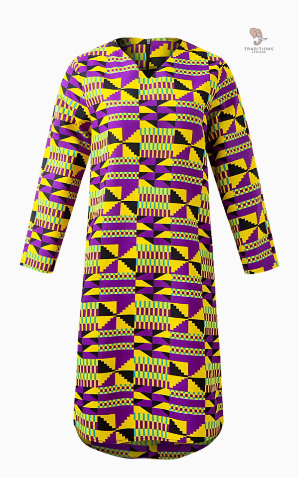 robe-longue-style-africain-1 Robe Longue Style Africain pour femme