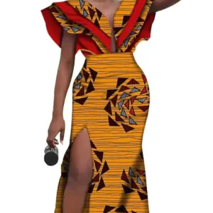 Robe africaine femme colorée et élégante