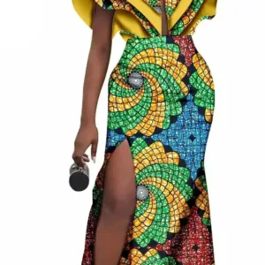 Robe Maison Africaine en imprimé traditionnel