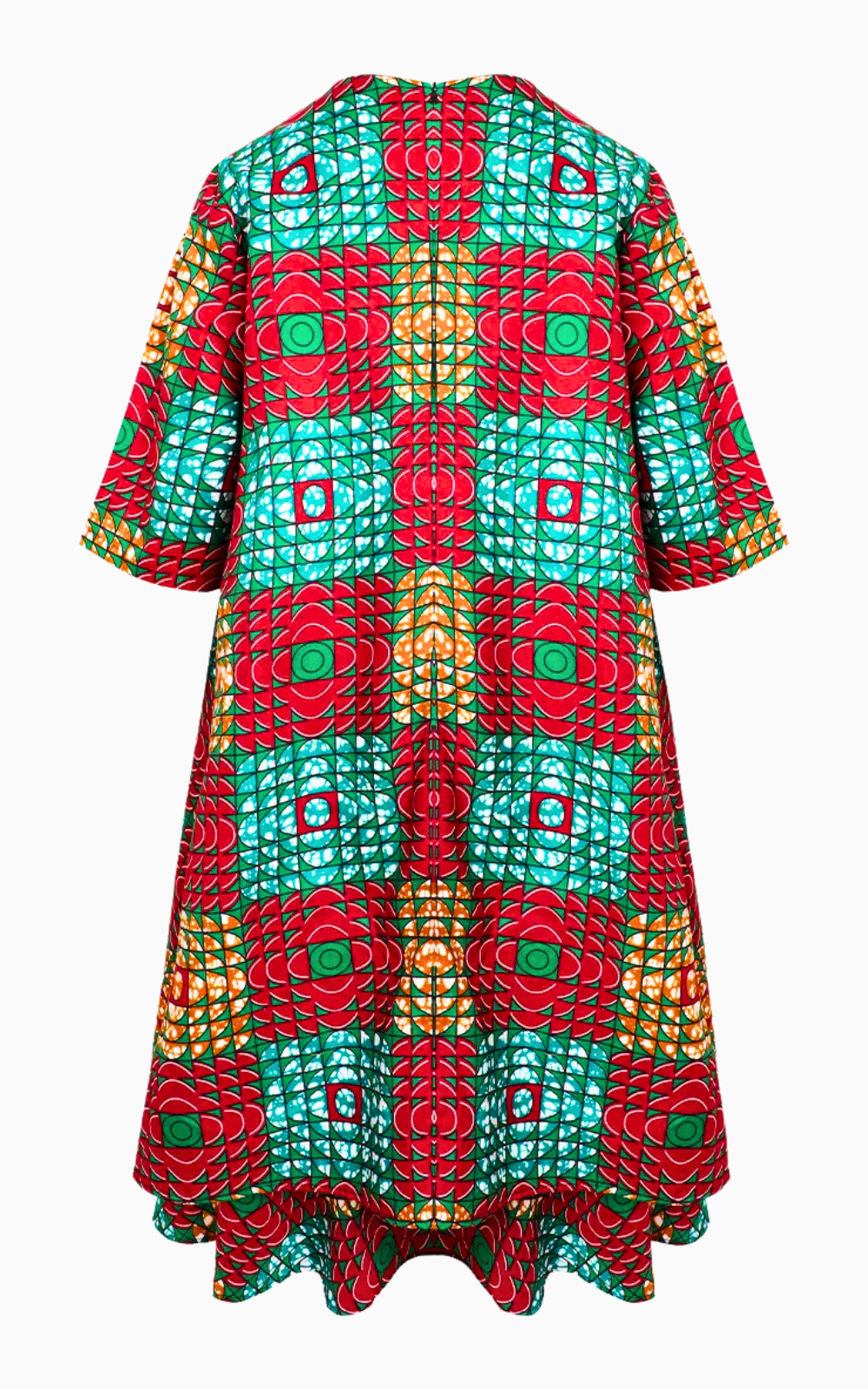 Robe longue africaine avec motifs traditionnels