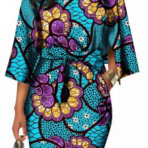 Robe Motif Africain Femme
