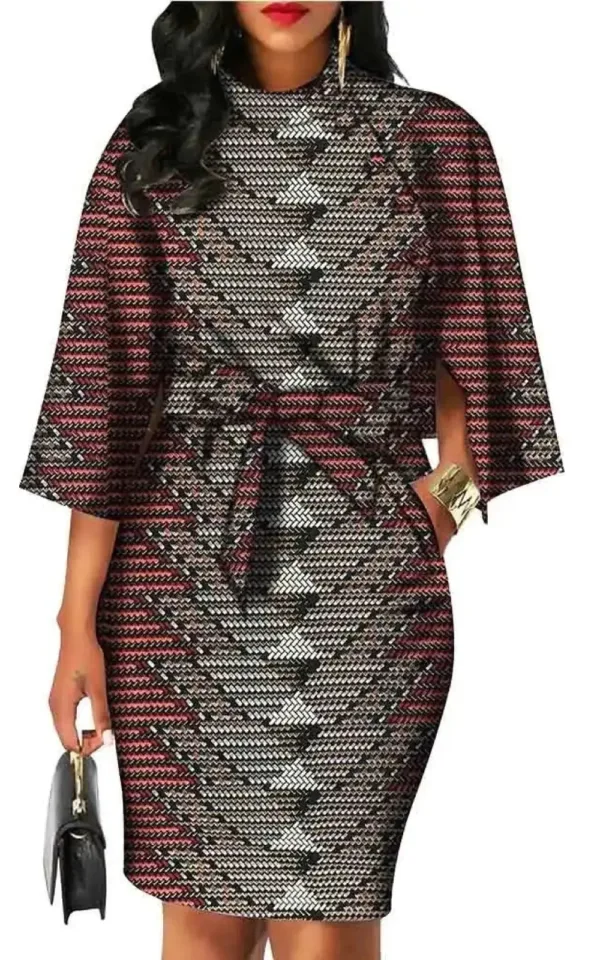 Robe colorée à motifs tribaux pour un look chic