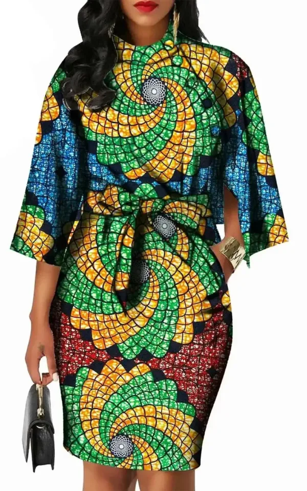 Robe tendance femme avec design africain