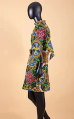 Robe femme à motifs africains vibrants