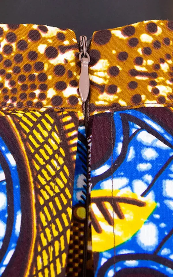 Robe longue à motifs africains pour l'été