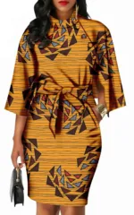 Robe stylée inspiration africaine pour femmes