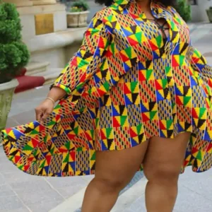 Vêtement africain femme, robe élégante en grande taille