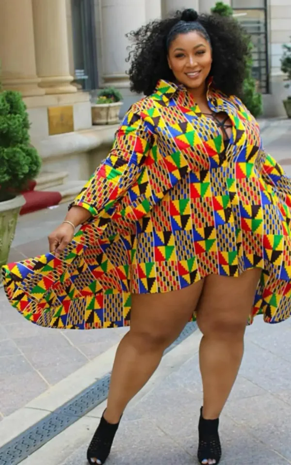 Vêtement africain femme, robe élégante en grande taille