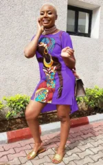 Robe africaine femme avec motif coloré