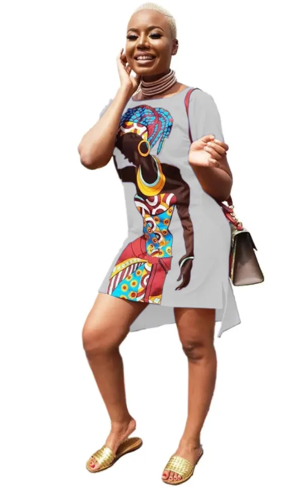 Vêtement féminin motif africain, style traditionnel