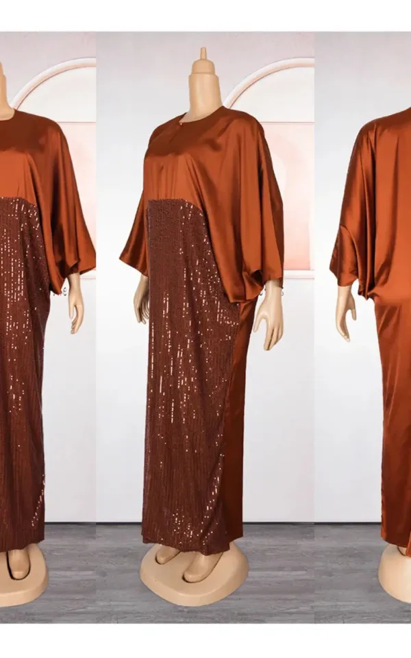 Modèle de robe colorée aux motifs africains