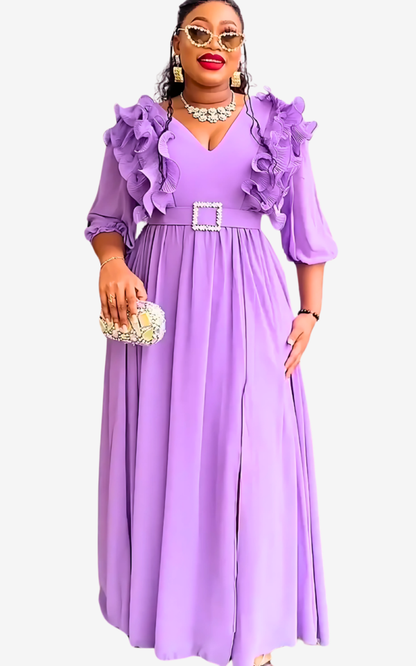 Veste assortie à la robe en mousseline africaine