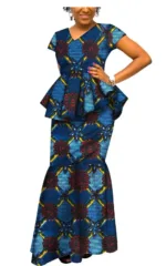 Robe colorée en pagne pour l'été