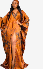 Robe d'inspiration africaine aux couleurs éclatantes