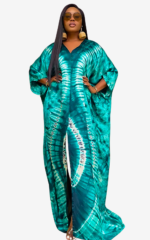 Robe femme en tissu africain avec design papillon