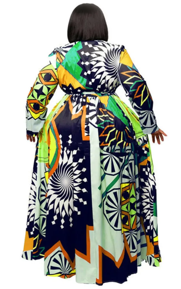 robe-pour-femme-africaine-ronde-1 Robe africaine ronde pour femme élégante et colorée