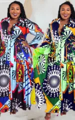Vêtements africains pour femmes, robe colorée et stylée