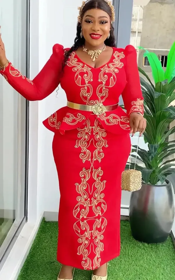 Robe longue pour festivités africaines