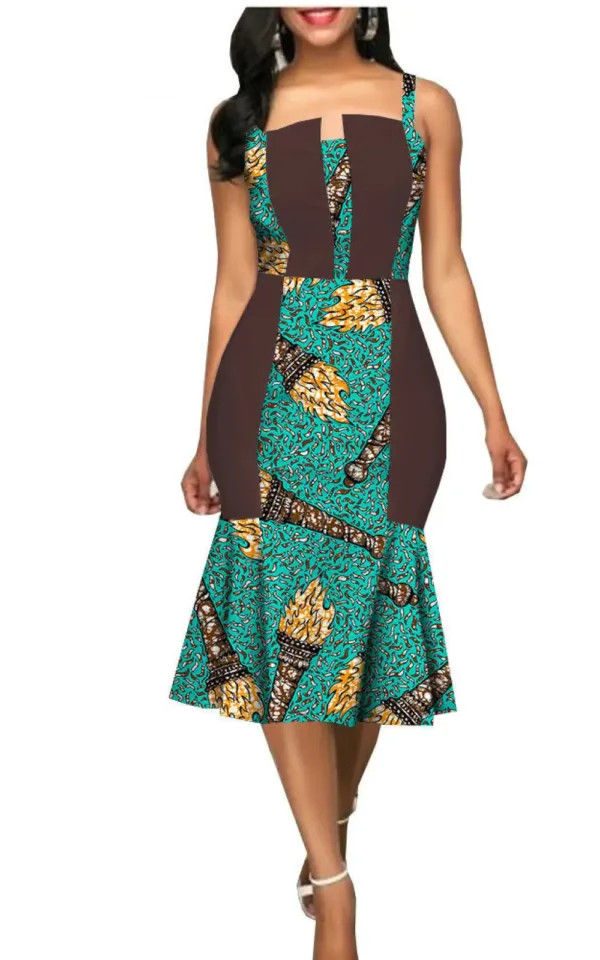 Robe courte style africain, parfaite pour l'été