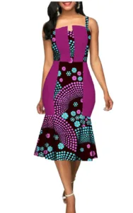 Robe africaine pour femme, élégante et colorée