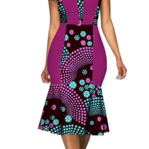 Robe africaine pour femme, élégante et colorée