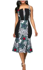 Vêtement africain pour femme, robe chic