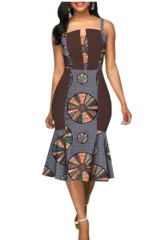 Robe pour femme, inspiration ethnique africaine