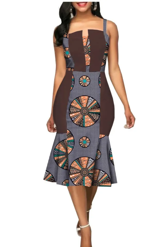 Robe pour femme, inspiration ethnique africaine