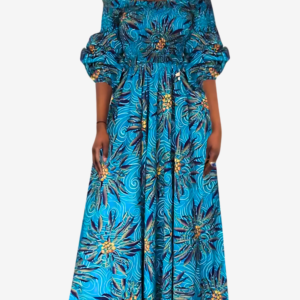 Robe Vintage en Tissu Africain pour Femmes