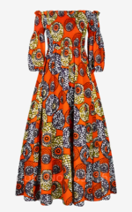 Vêtement africain femme avec design traditionnel