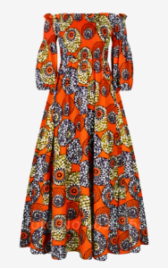 Vêtement africain femme avec design traditionnel