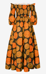 Robe vintage à imprimé africain, style unique